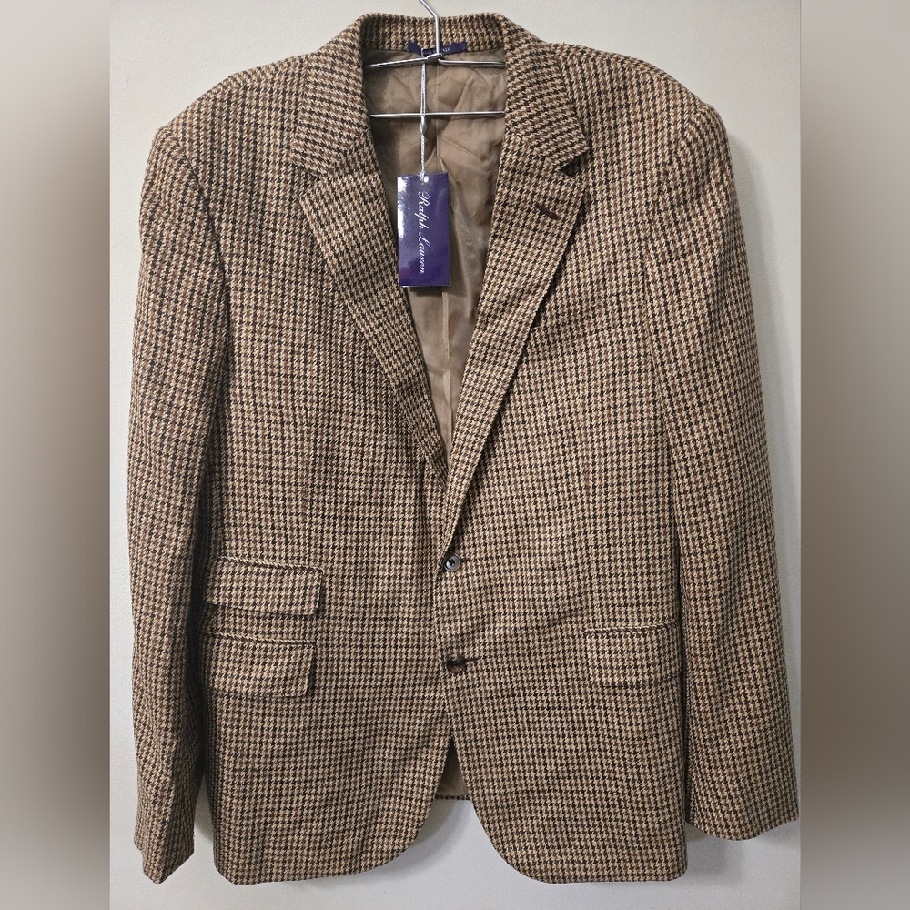 Ralph Lauren Purple Label Houndstooth Blazer
